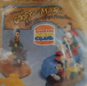 Goofy and Max Bucking Bronco burger king new toy